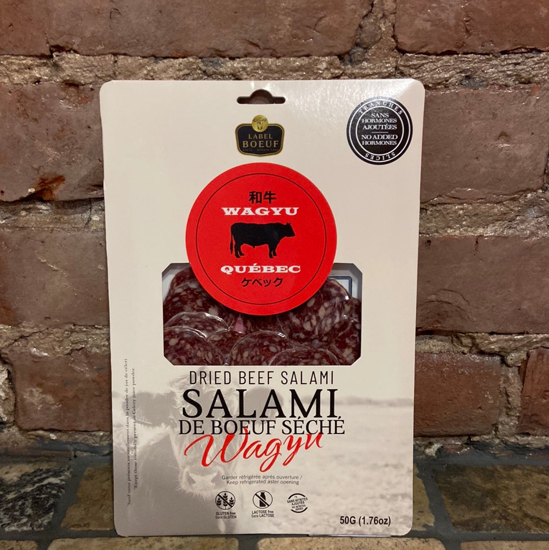 Salami de bœuf séché Wagyu Québec La maison du rôti
