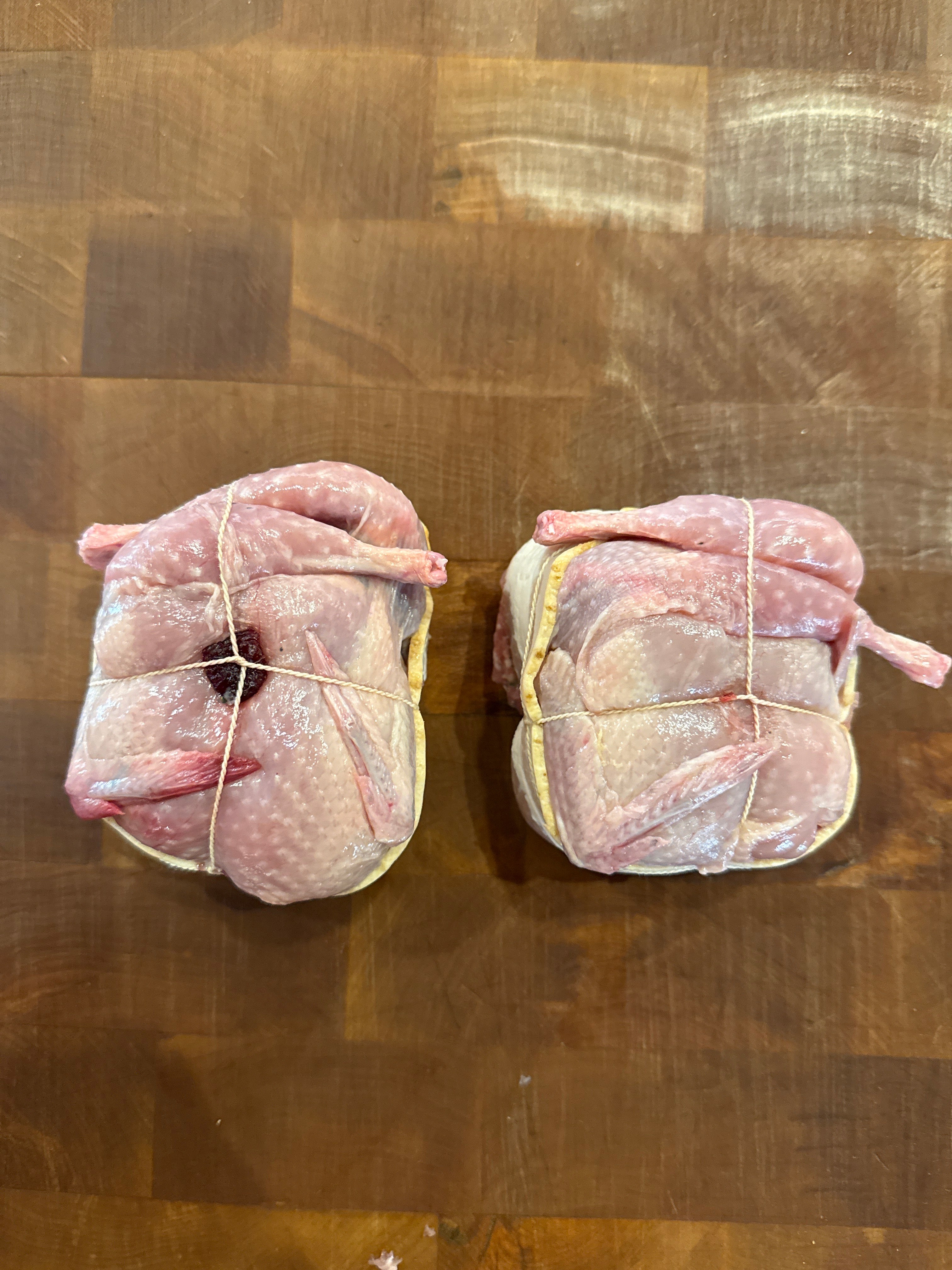 Stuffed quail