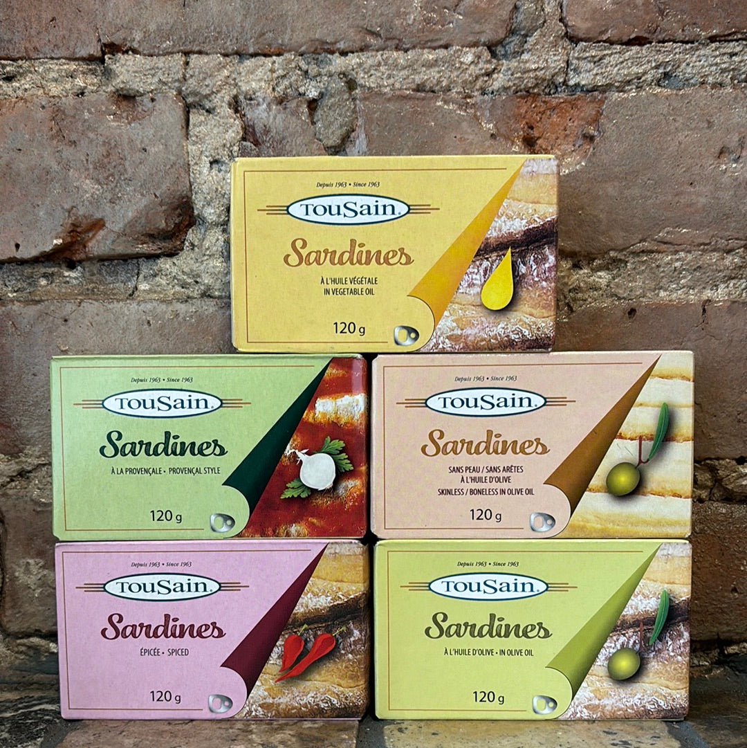 Sardines, vegetable oil, Tousain