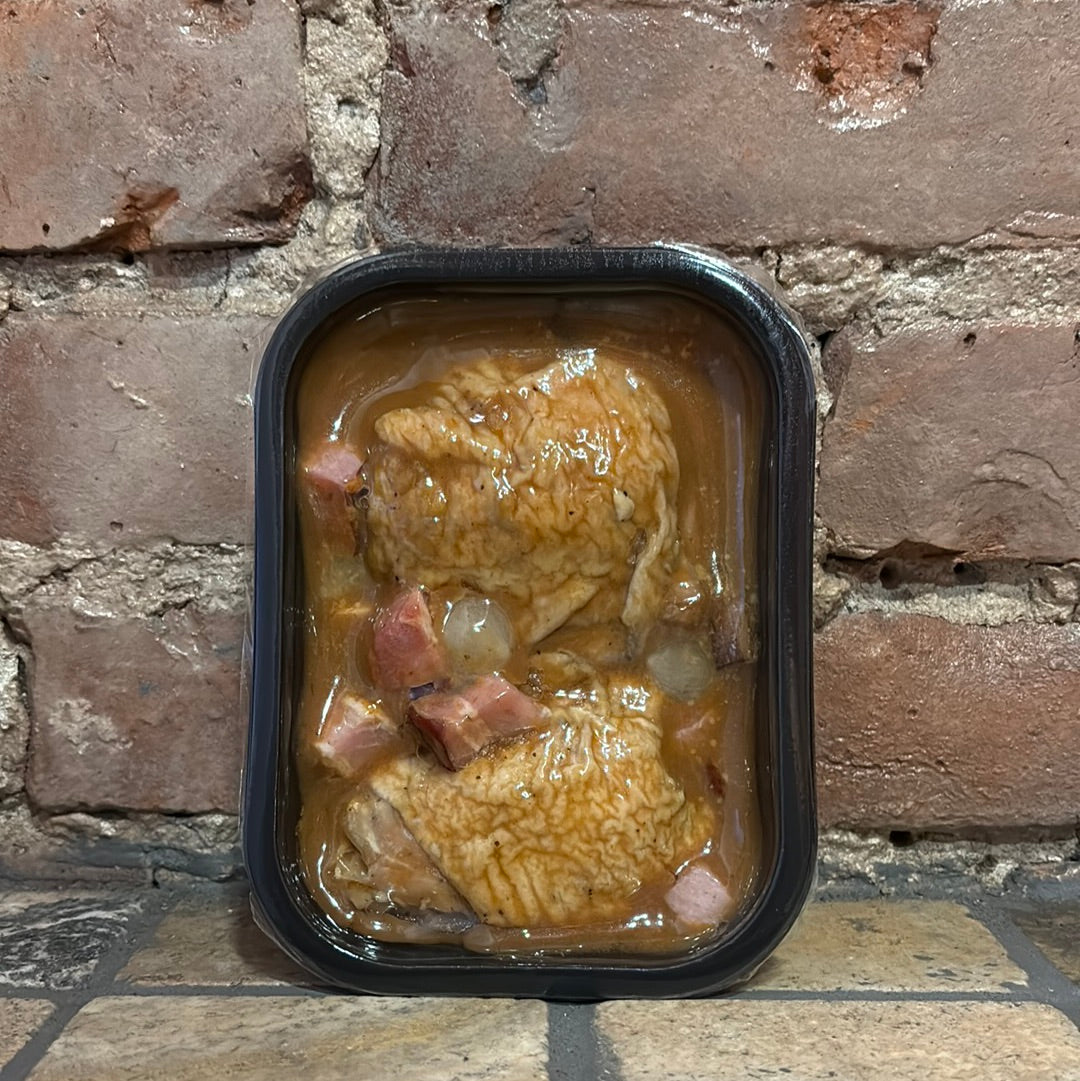Coq au vin - 1 portion repas (2 portions entrée)