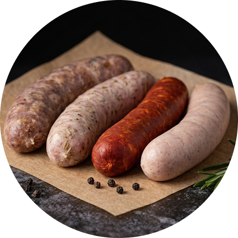 Ham and dry sausage