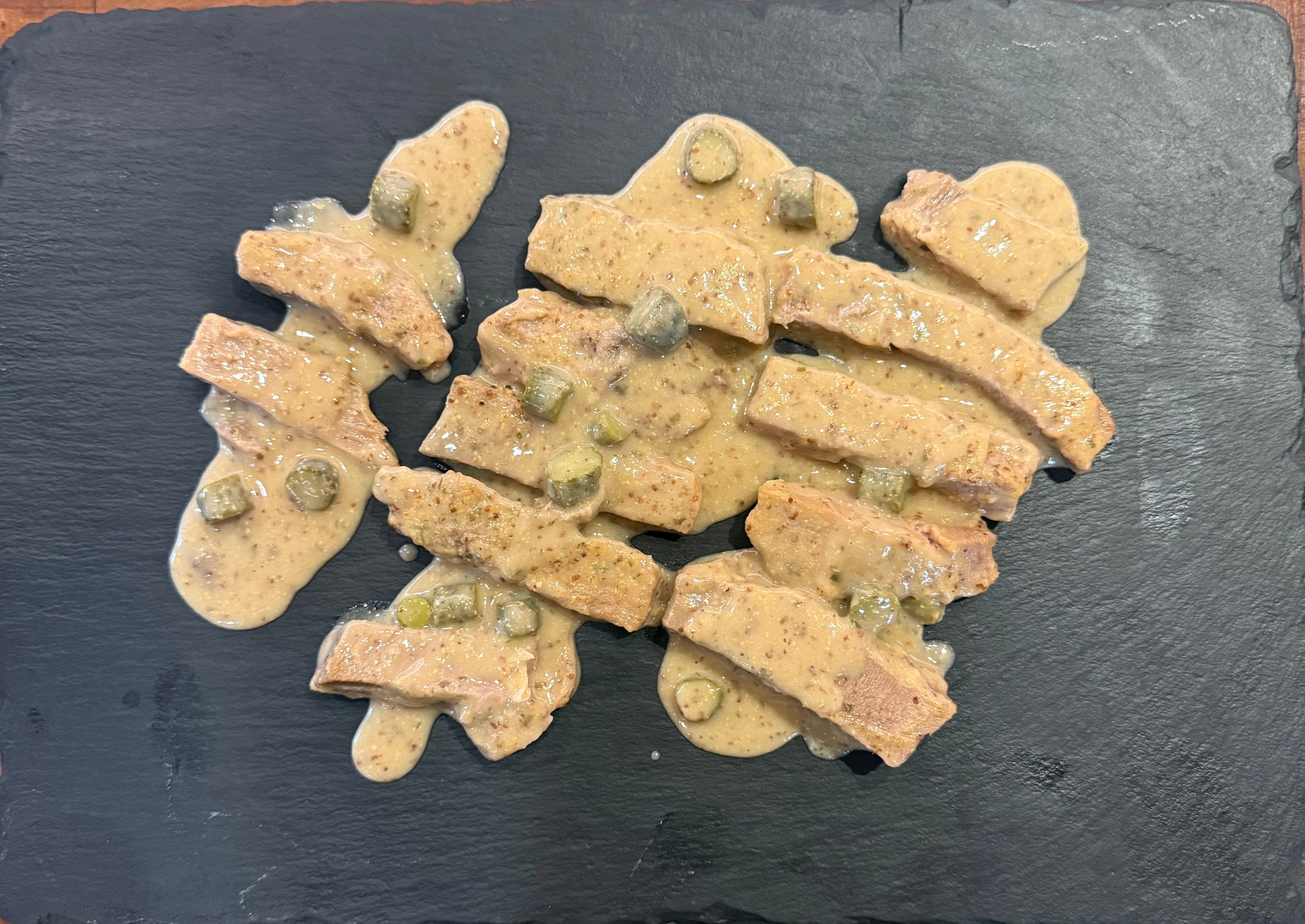 Langue de veau à la moutarde 2 portions