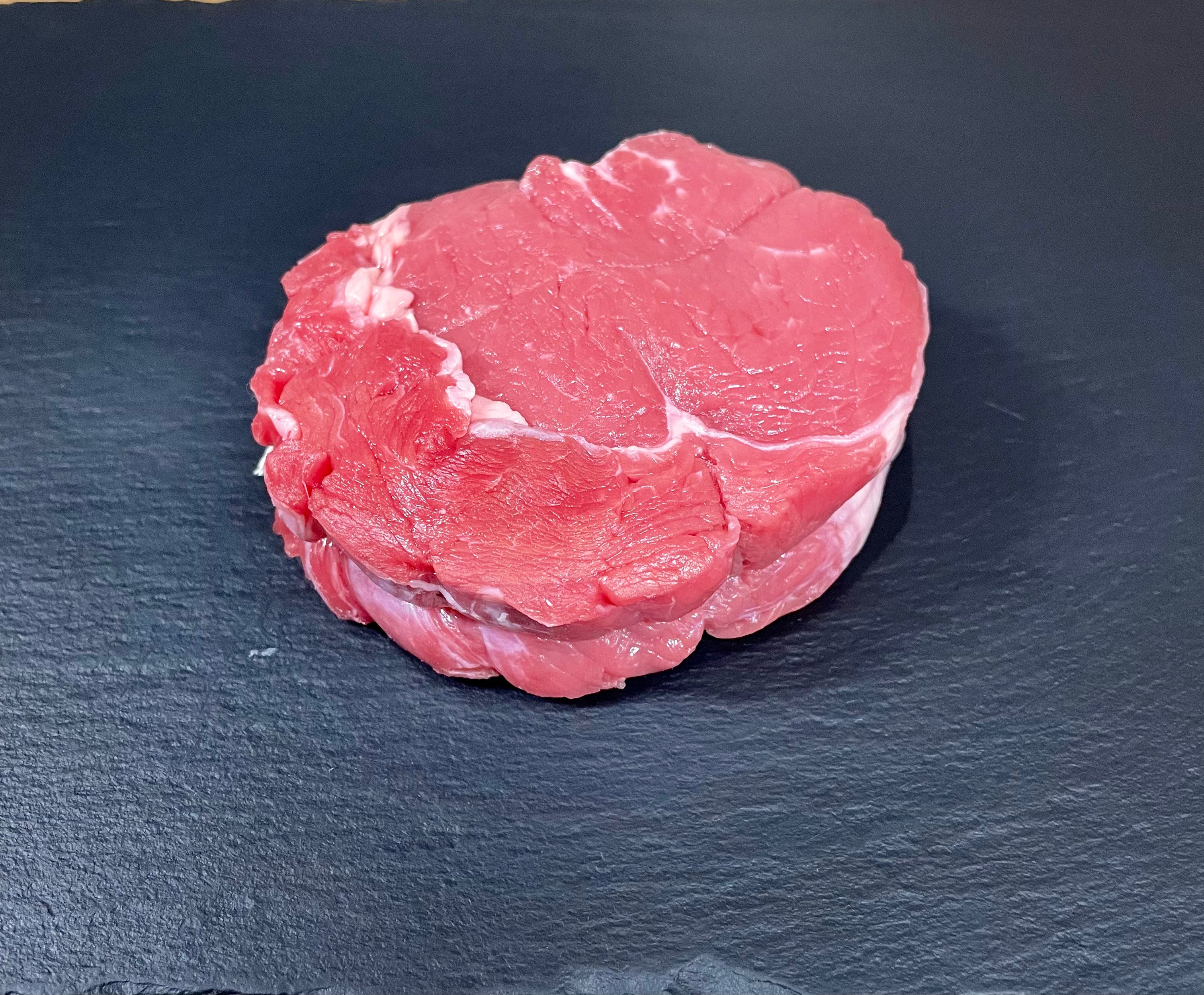 Grain-fed veal sirloin steak, approximately 225g