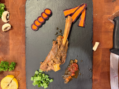 Jarret d’agneau cuit à la milanaise - 1 portion