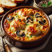 Chicken and mushroom gratin - 1 serving