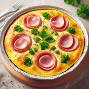 Crustless quiche lorraine - 8 inch