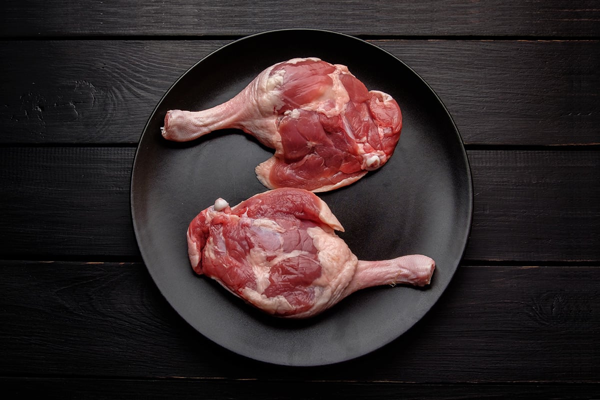 Quebecois force-fed duck leg