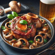 Pork Osso Buco with Beer and Mushrooms - 1 serving