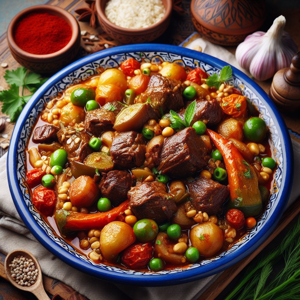 Moroccan Braised Lamb Stew - 1-2 servings