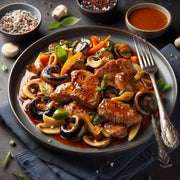 Portabella and Madeira Veal Sauté - 1 serving