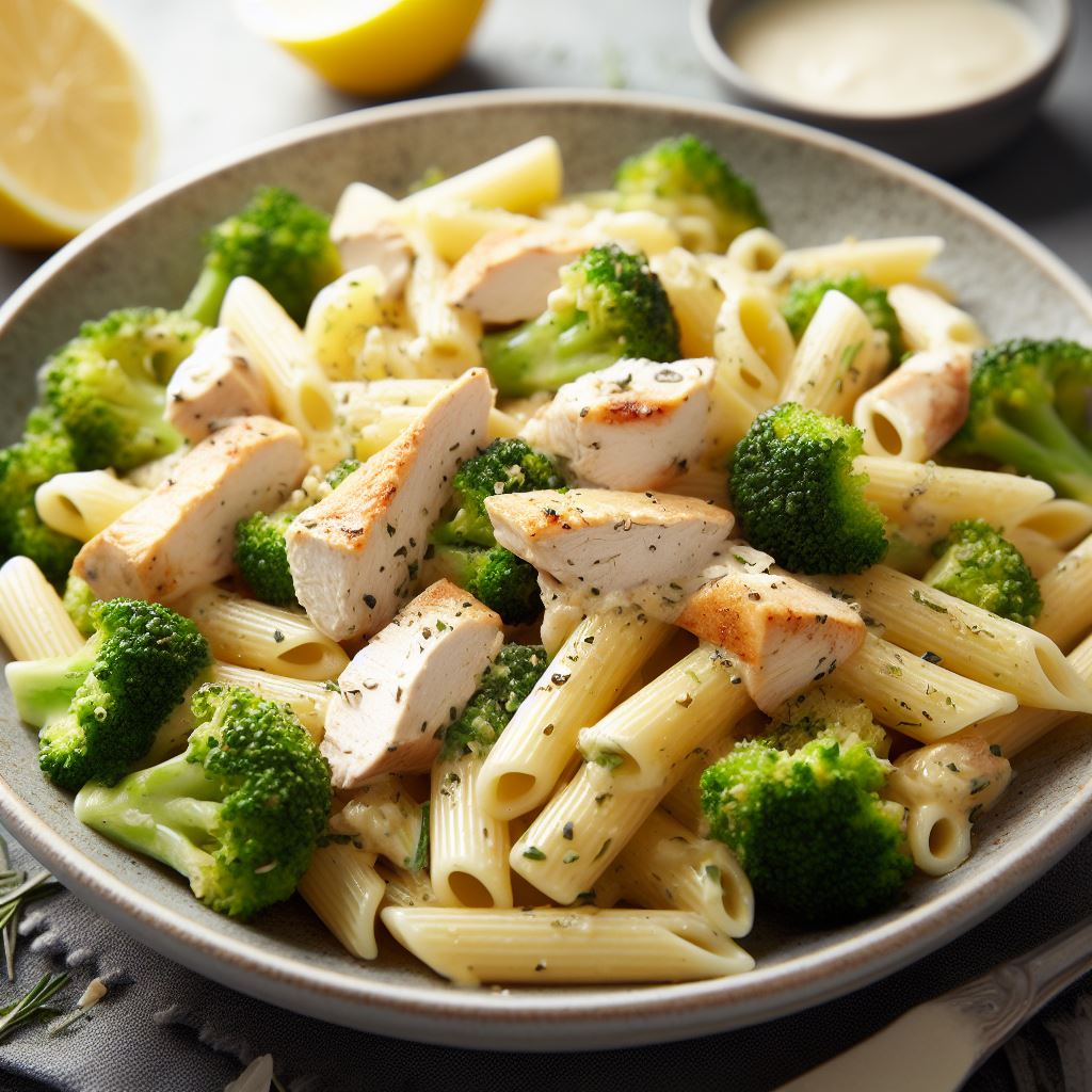 Penne Alfredo and Chicken - 1 serving