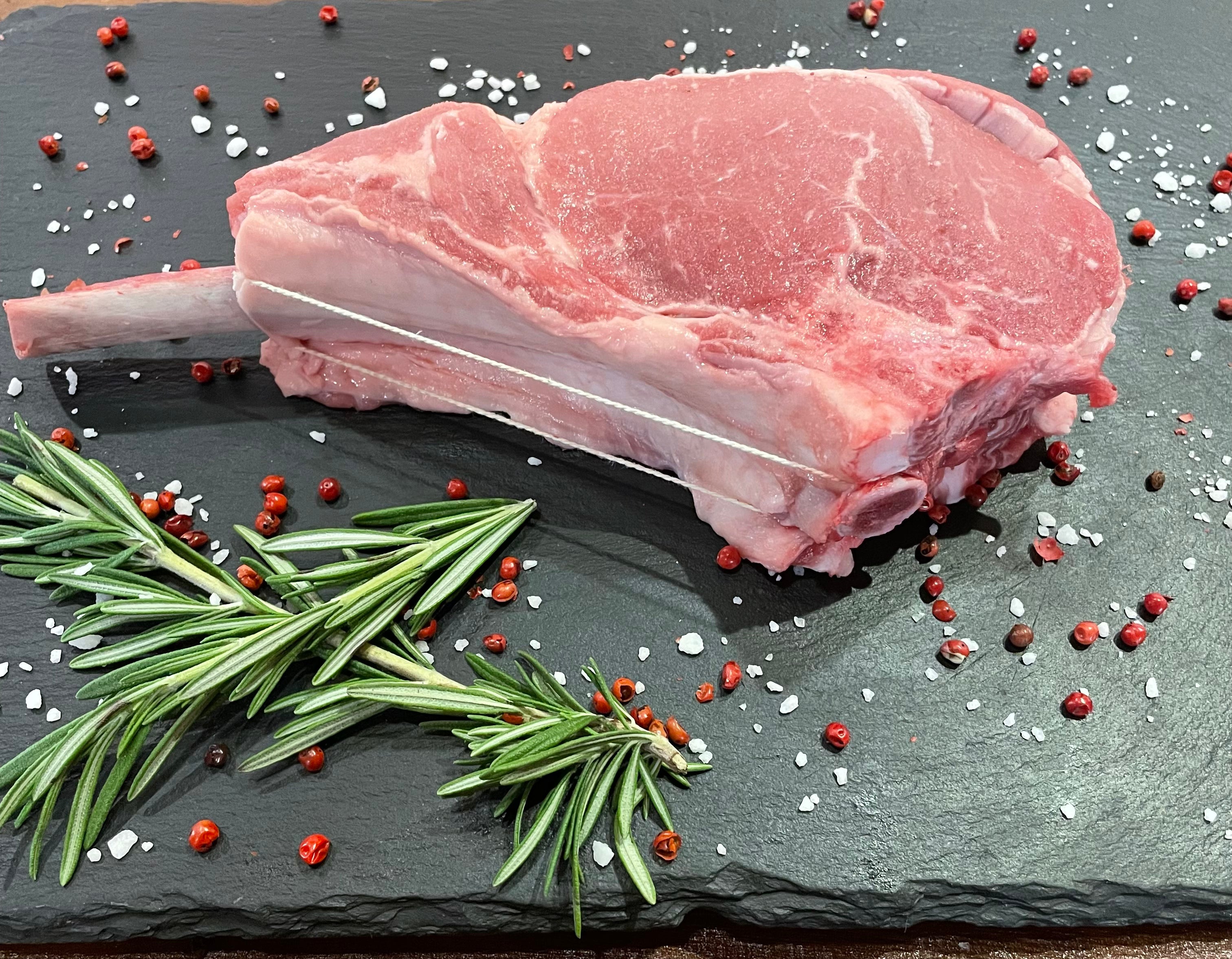 Veal chop on the bone 450g