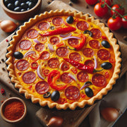 Portuguese-style chorizo quiche - 8 inches