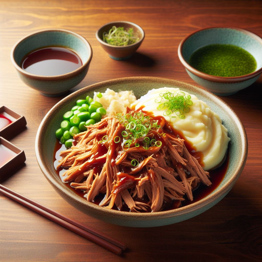 Pulled pork and mashed potato