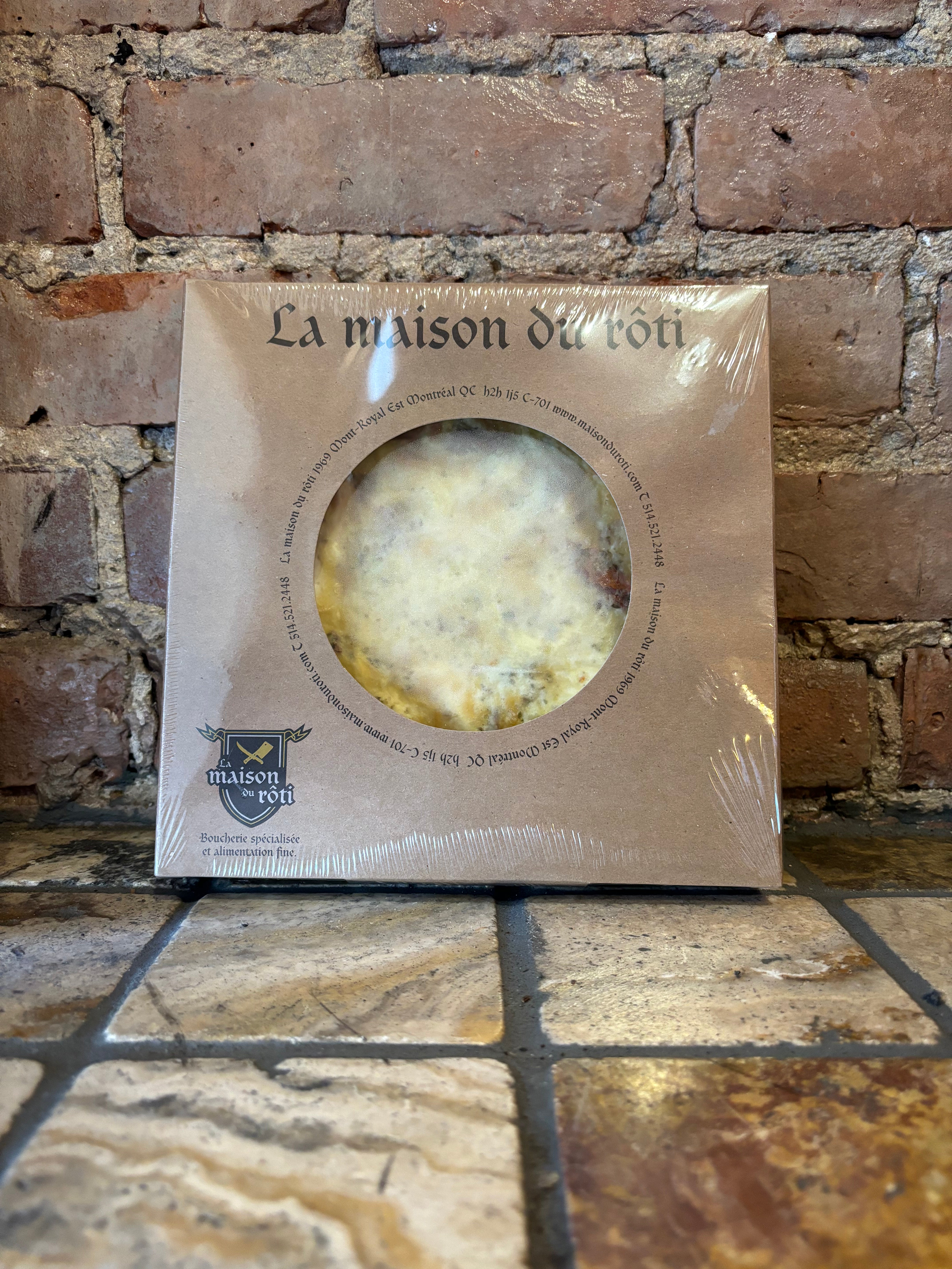 Chicken pesto quiche - 5 or 8 inch