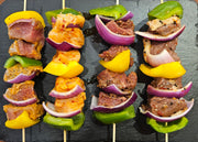 Our homemade skewers