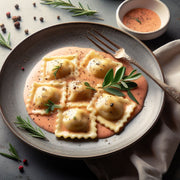 Cheese and spinach ravioli - 1 serving