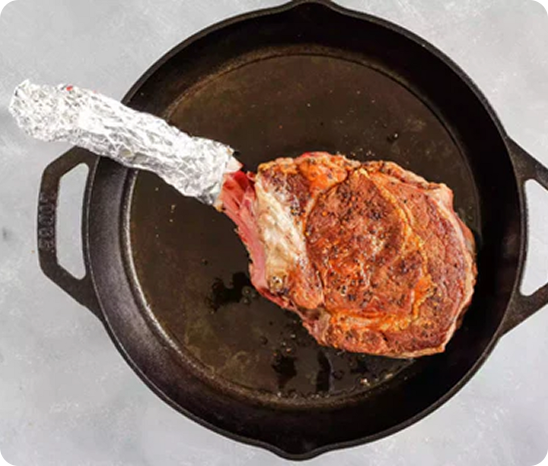 3. Initial pan searing