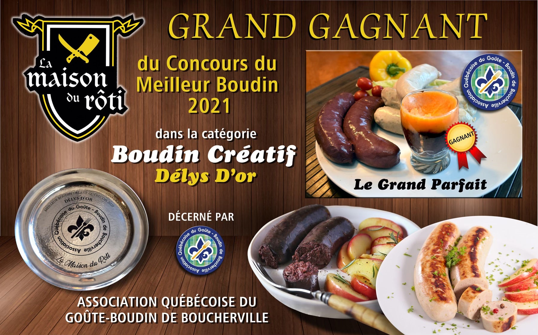 Le Grand Parfait - Winner of the Best Boudin 2021