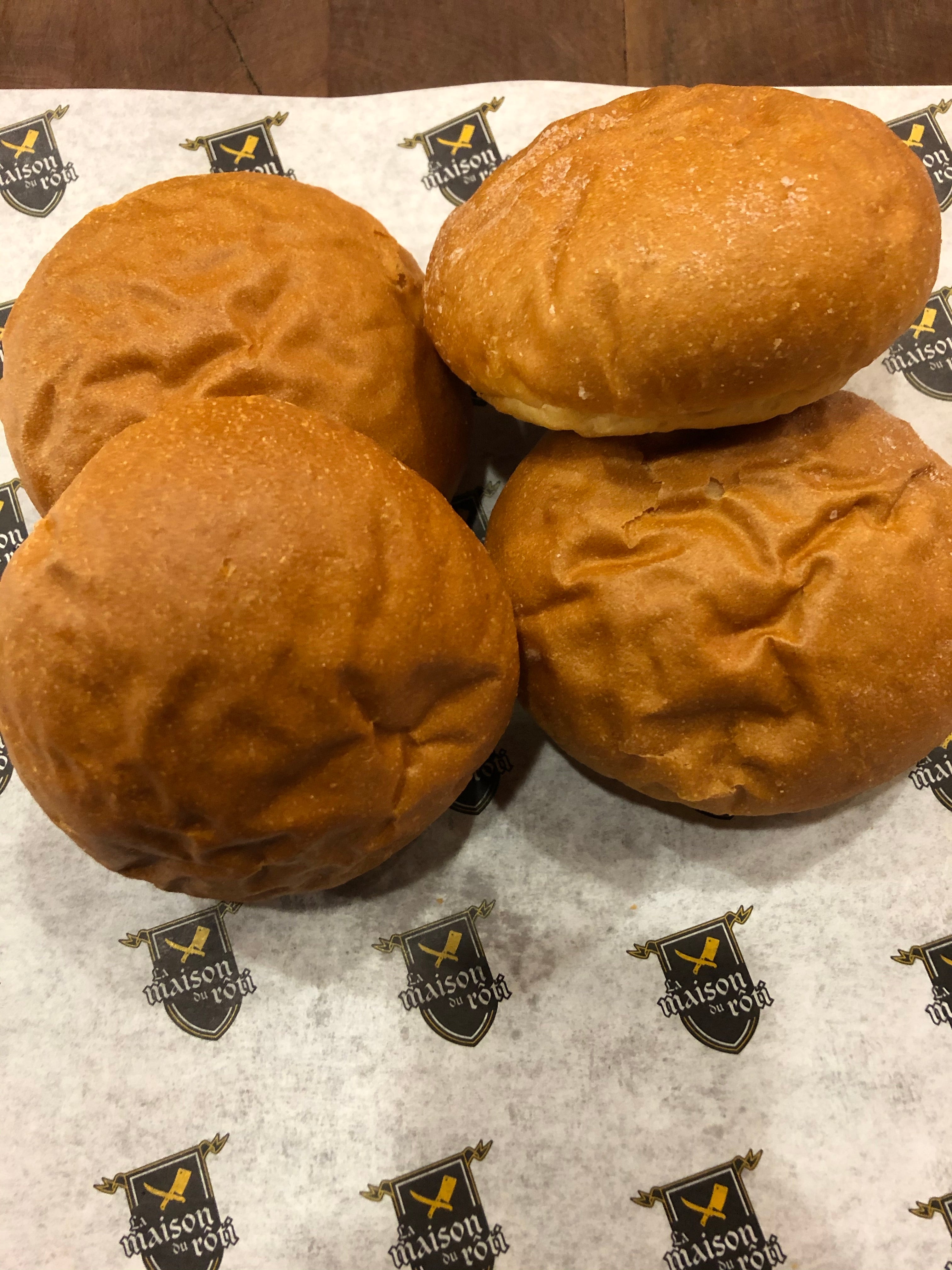 Brioche Hamburger Buns - 4 Count
